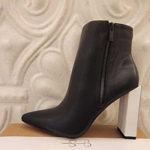Jessica Simpson Timea Leather Heeled Women's Ankle Boots Size 8.5. NIB - Picture 2 of 10
